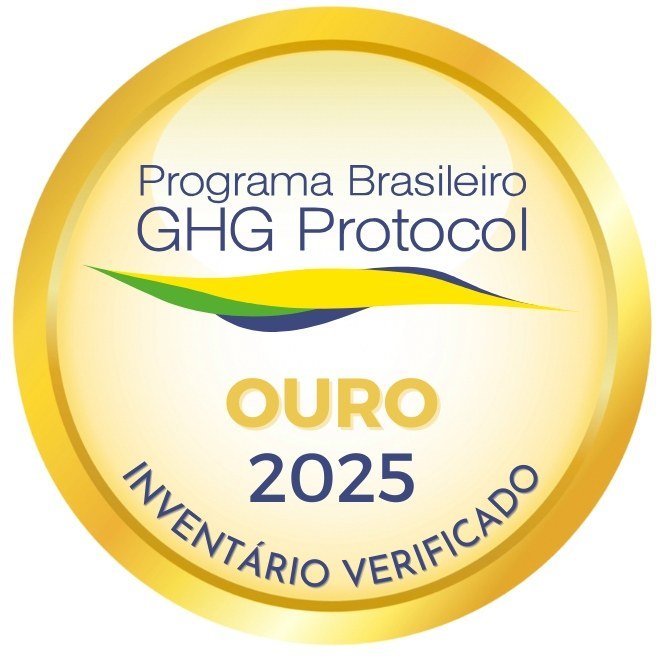 Selo Ouro 2025 do Programa Brasileiro GHG Protocol — Inventário Verificado